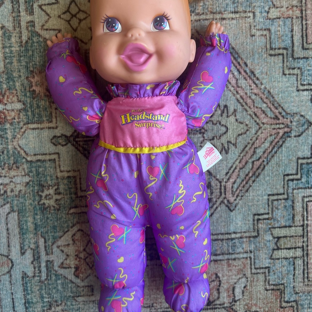 Vintage retro 90’s Baby Headstand Surprise tumbling doll